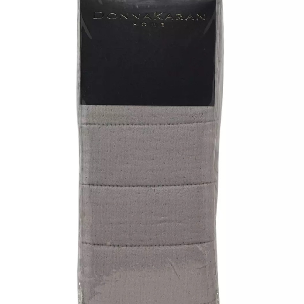Donna Karan STANDARD QUEEN Casual Luxe Quilt Collection Cotton Grey Pillow Sham
